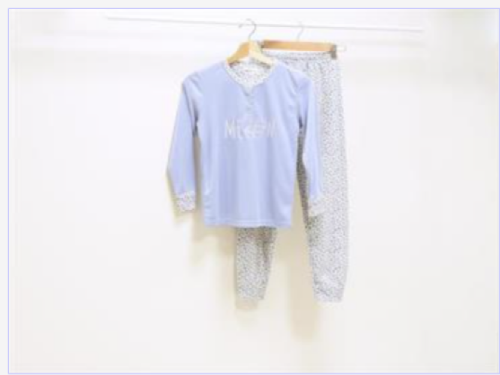 Pijama Niña Meow Azul  (Varias Tallas)